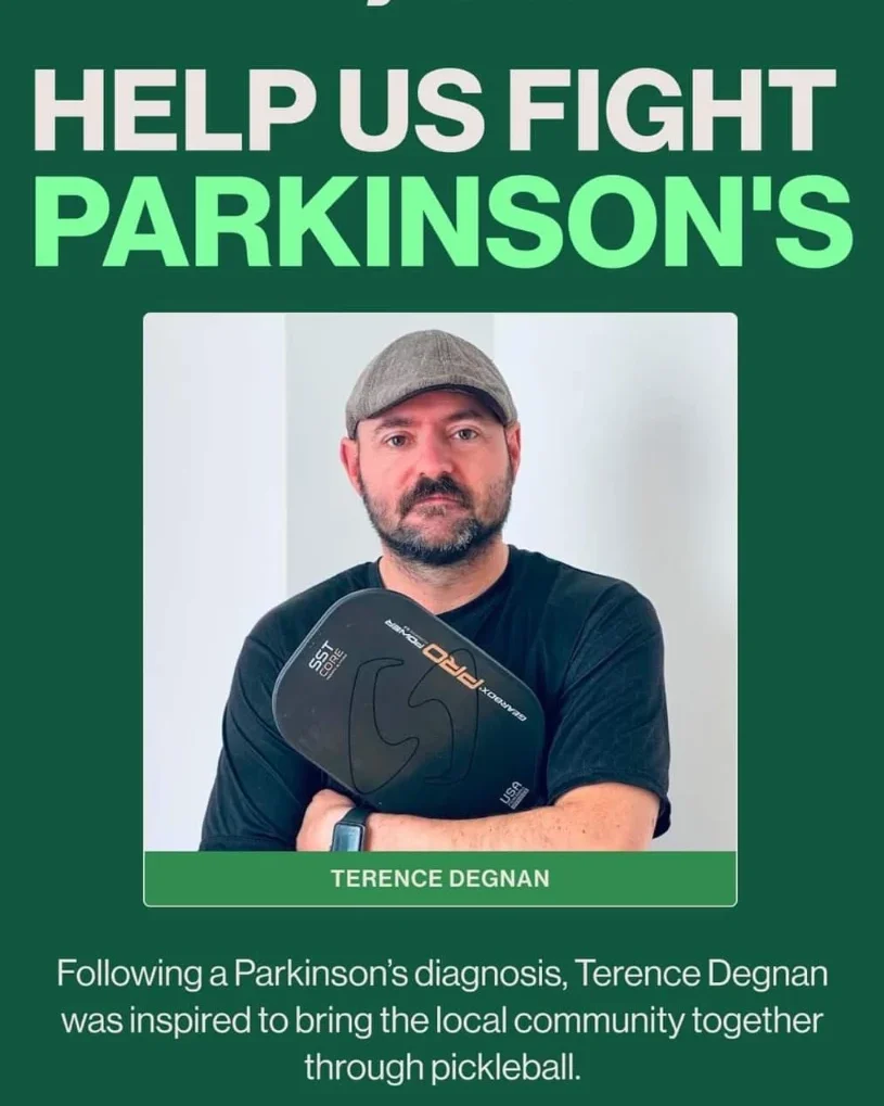 Terence Degnan is being honored for growing pickleball within the community of parkinsons sufferers.