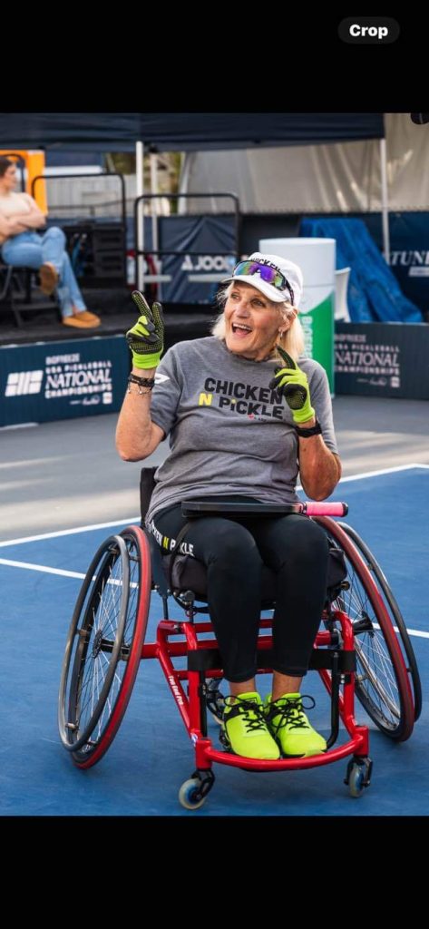 Jamie Elliot wheelchair pickleball