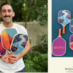 Canyon Pickleball co founder with his paddles