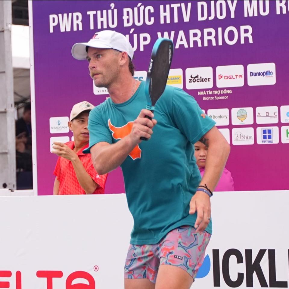 Shannon Burr playing pickleball