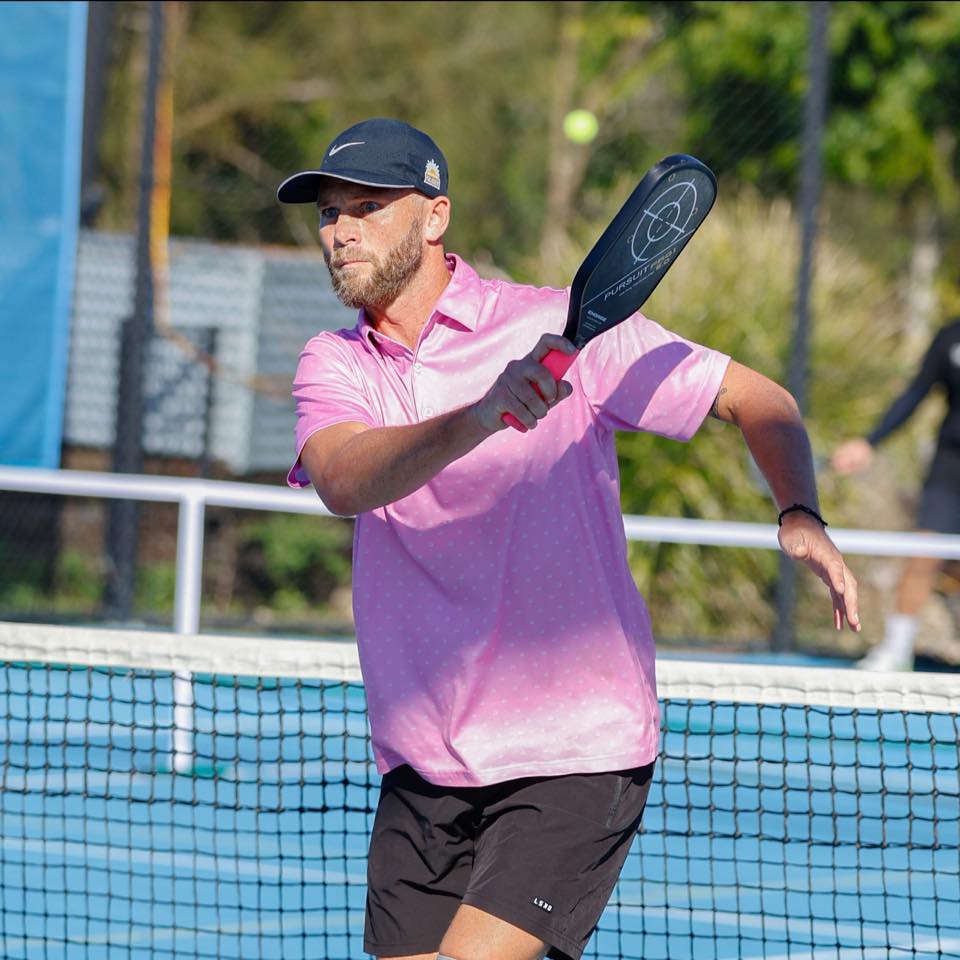 Shannon Burr playing pickleball 